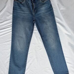 Buffalo David Bitton Jayden High Rise Straight Jeans Size 30 Dark Wash